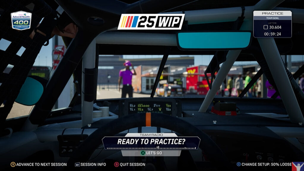 NASCAR 25 pitroad