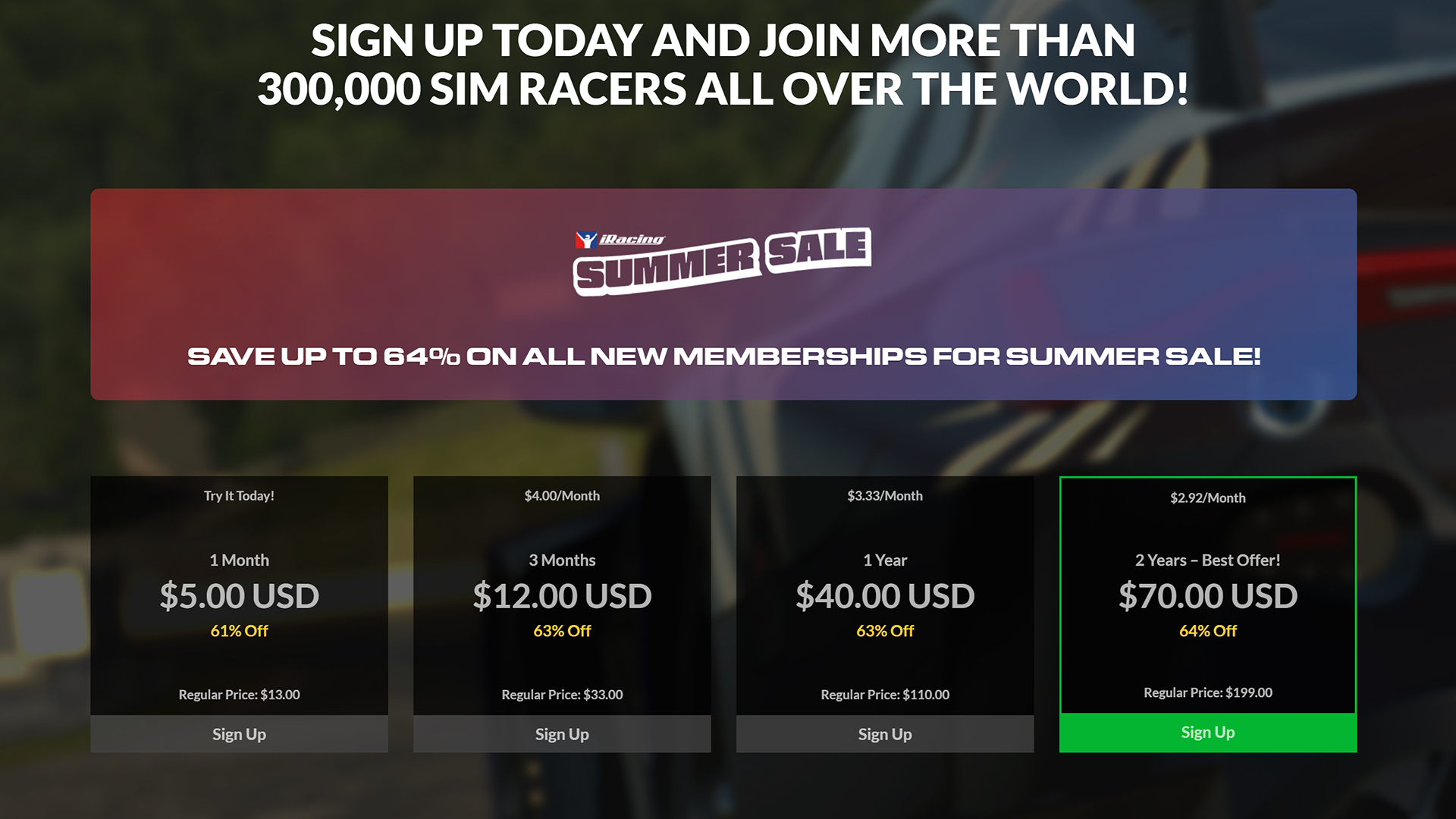 iRacing’s Summer Sale is offering huge discounts, but there’s a catch ...