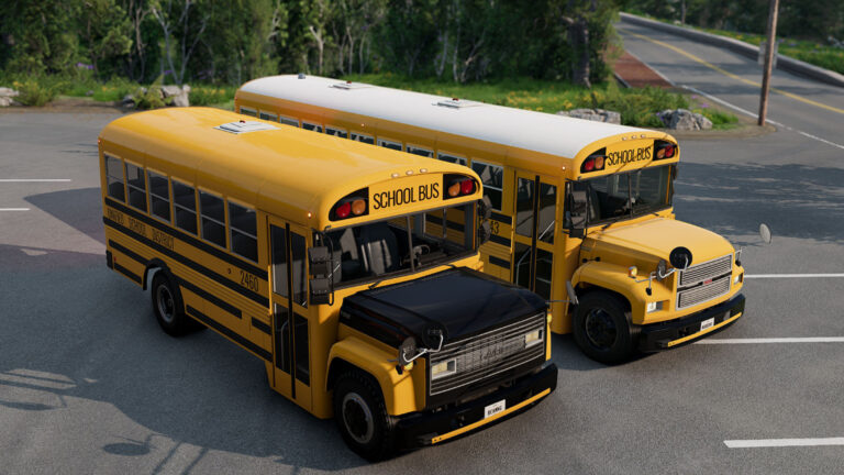 BeamNG school bus