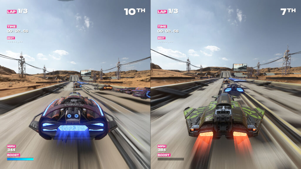 Fast Fusion screenshot split screen