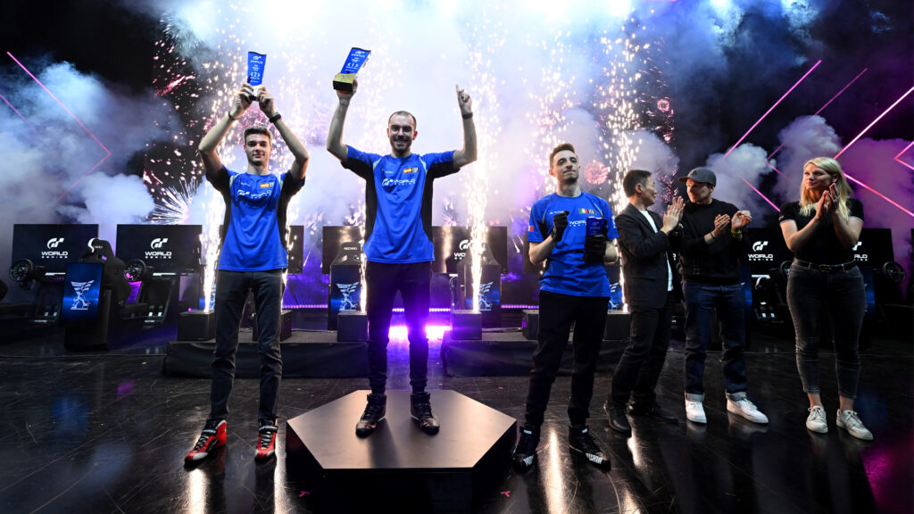 Gran Turismo World Series London 2025 Nations Cup Podium