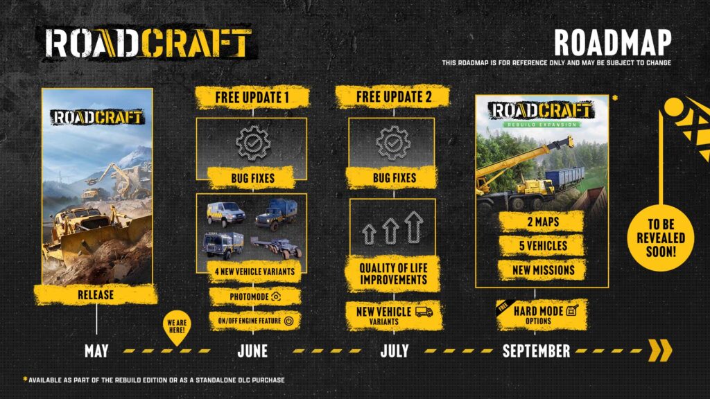 RoadCraft: Photo mode and new vehicles coming in free updates