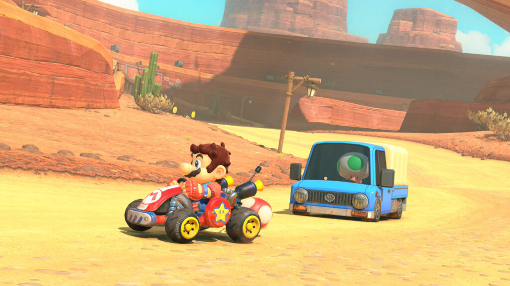 Mario Kart World free roam screenshot