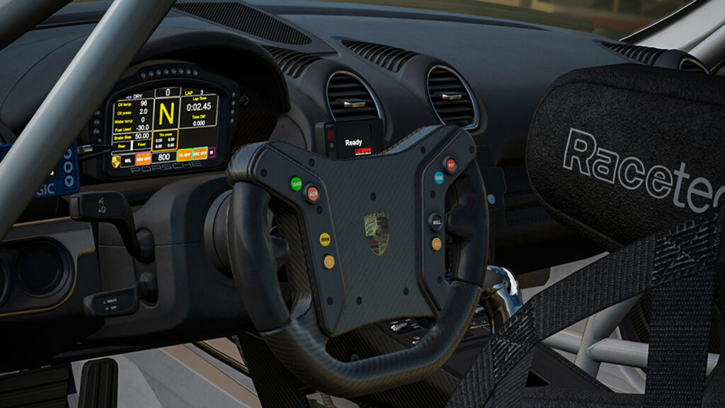 Assetto Corsa EVO Porsche 718 Cayman GT4 Clubsport interior