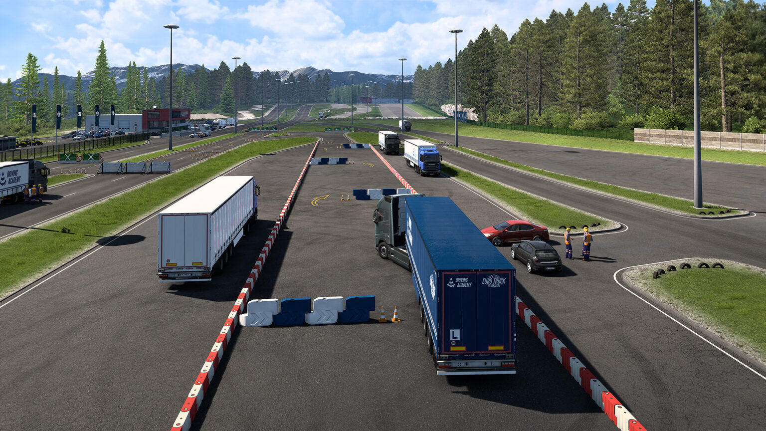 Euro Plate Module New Driving Academy tests added in Euro Truck Simulator 2’s v1.55 ...
