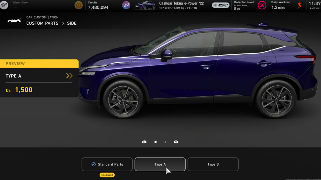 Gran Turismo 7 Nissan Qashqai customisation 02