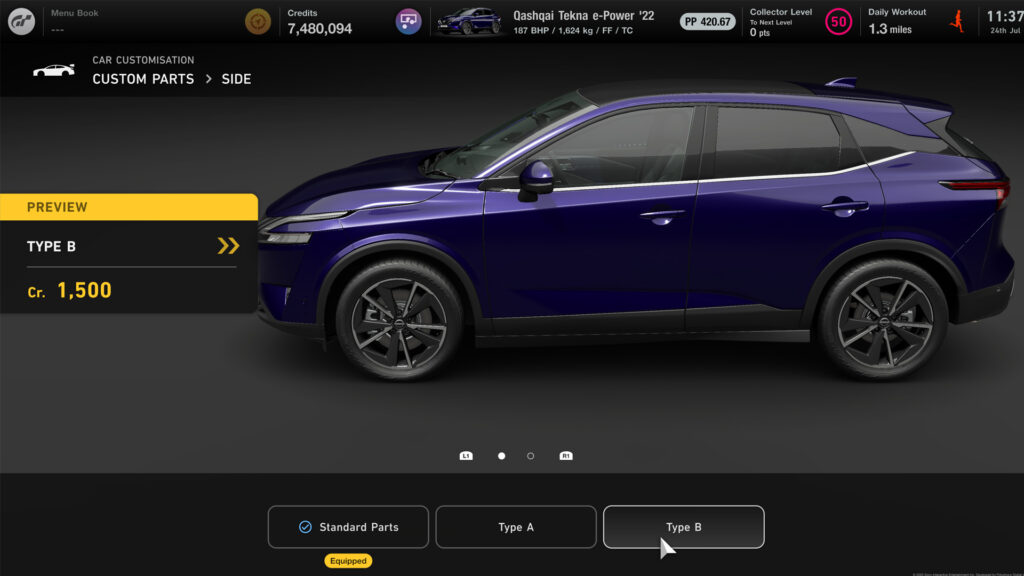Gran Turismo 7 Nissan Qashqai customisation 03