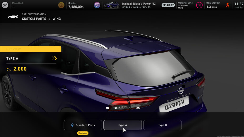 Gran Turismo 7 Nissan Qashqai customisation 06