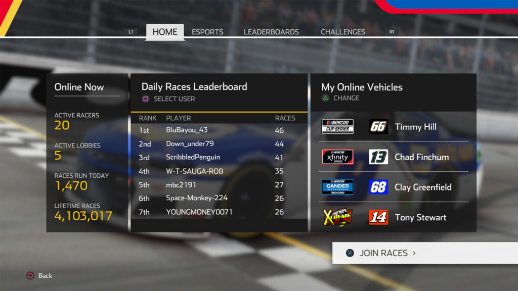 NASCAR Heat 5 lobbies