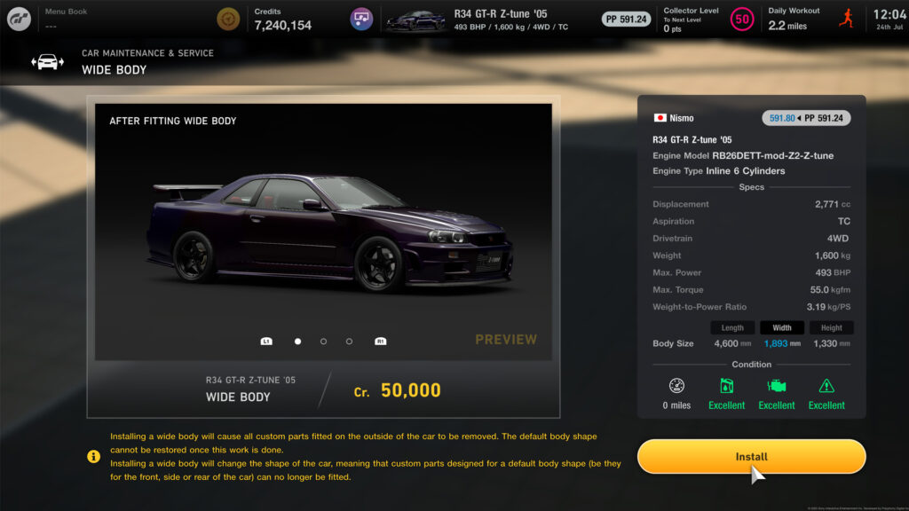NISMO R34 GT-R Z-tune Gran Turismo 7 customisation 01