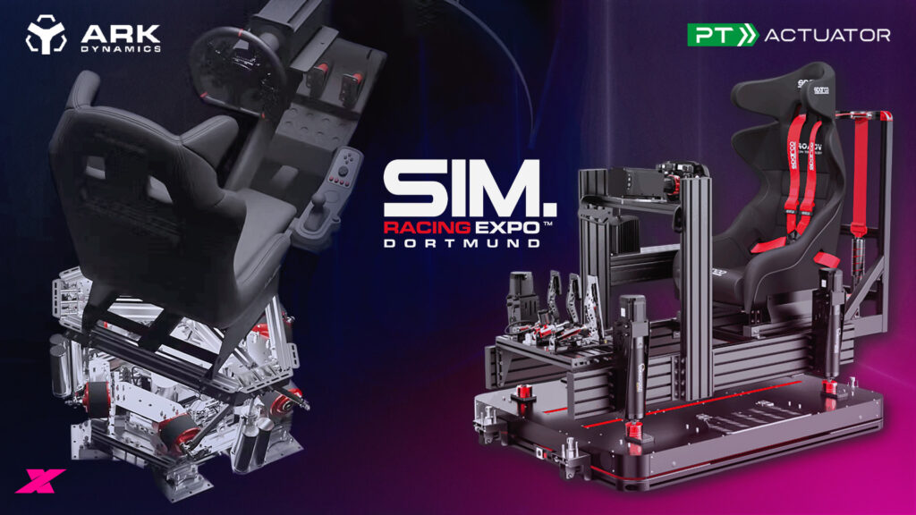 Ark Motion and PT Actuator join SimRacing Expo 2025