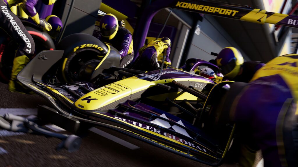 New F1 25 update adds 2025 F2 cars, F1 visual updates improved wet weather AI performance