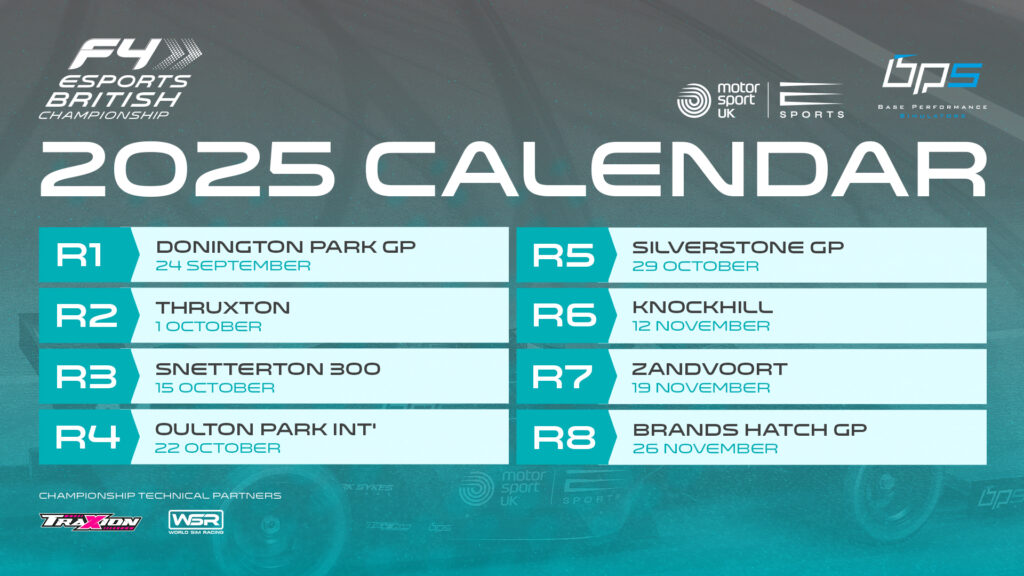 British F4 Esports Championship returns for 2025 with a bumper grid