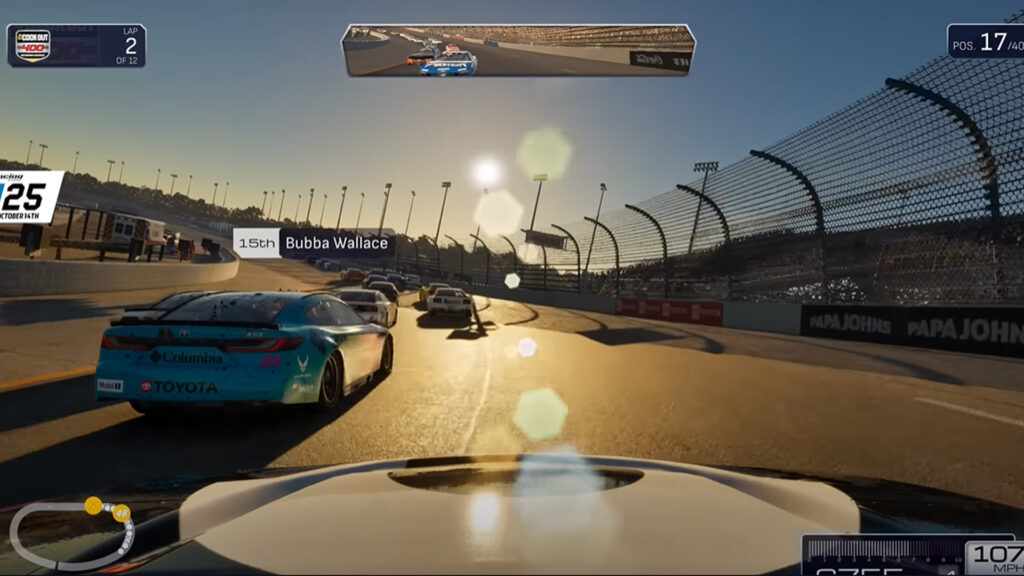 NASCAR 25 lens flair