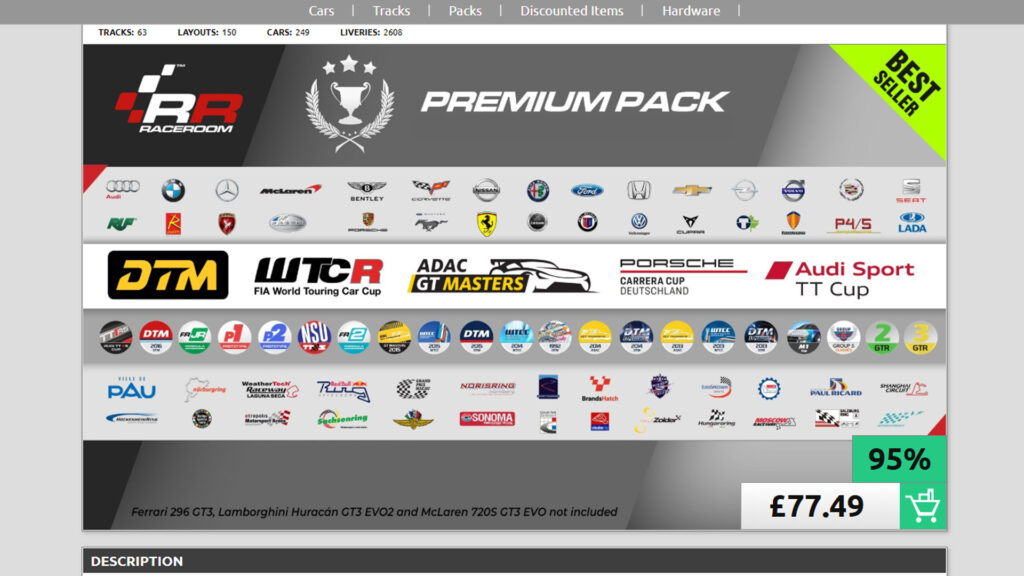RaceRoom Premium Pack