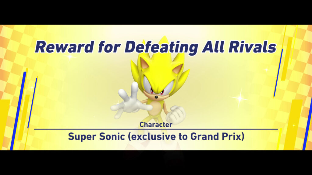 Sonic Racing CrossWorlds Super Sonic unlock