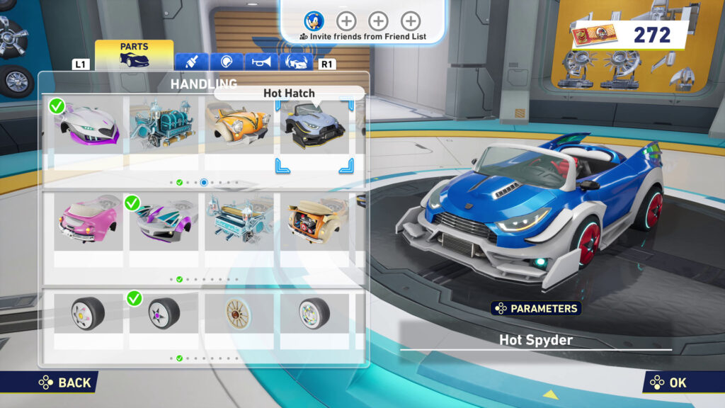 Sonic Racing CrossWorlds customisation