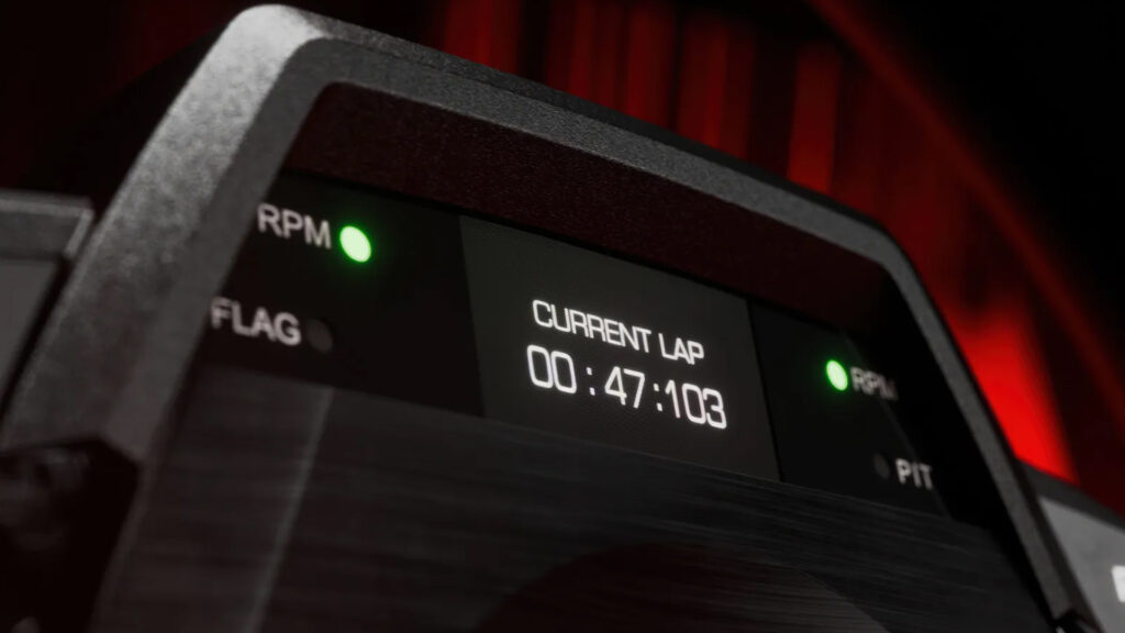 Thrustmaster T248R display screen
