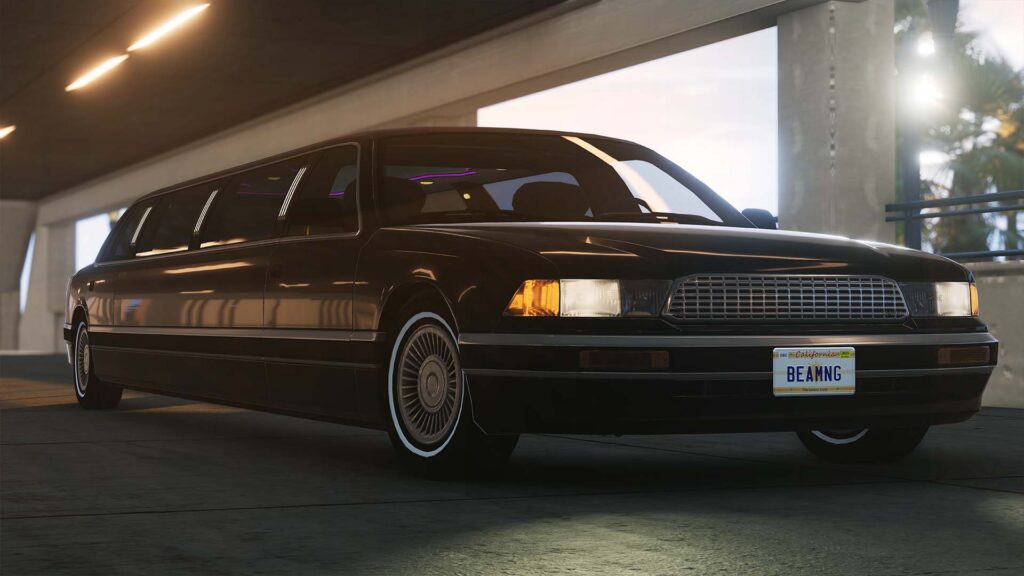 BeamNG.drive’s new v0.37 update includes a limousine, spike strips and… a trampoline?