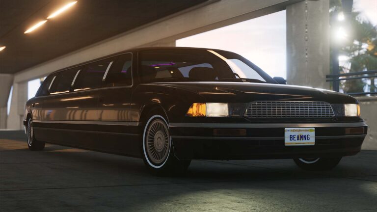 BeamNG.drive’s new v0.37 update includes a limousine, spike strips and… a trampoline?