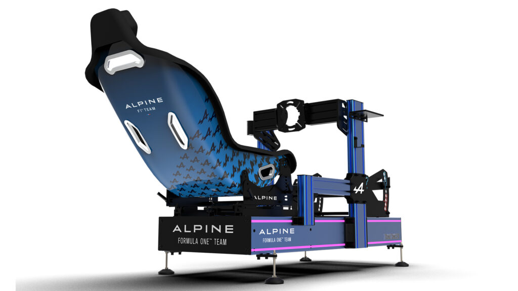 Alpine Formula 1 team, Trak Racer, cockpit, Alpine Racing 160FG Hybrid Formula and GT Cockpit.