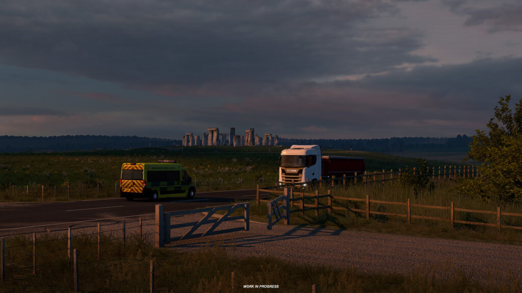 Stonehenge previewed in Euro Truck Simulator 2's upcoming UK update