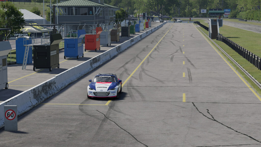 Project Motor Racing, force feedback settings, Mazda MX-5 Cup, Lime Rock Park