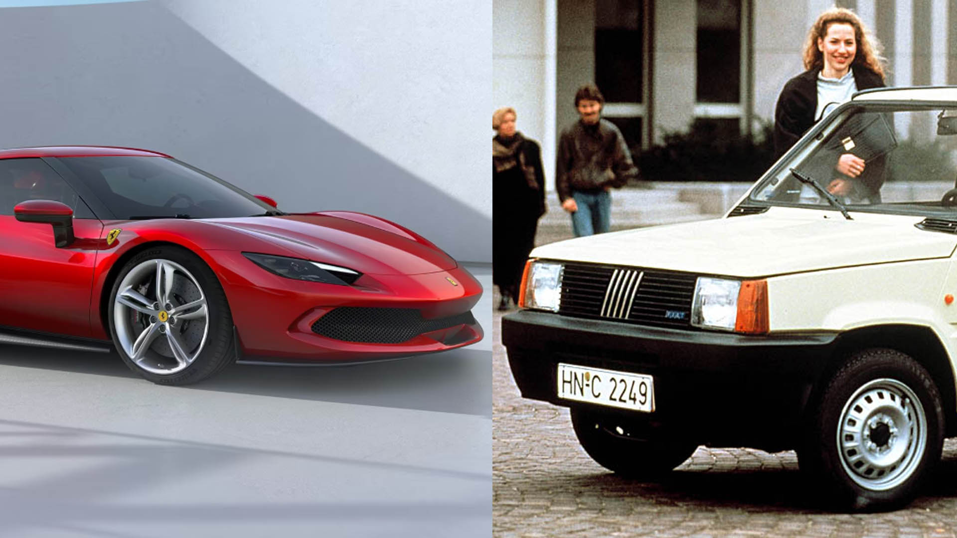 Gran Turismo 7 Spec III set for Fiat Panda and Ferrari 296 GTB