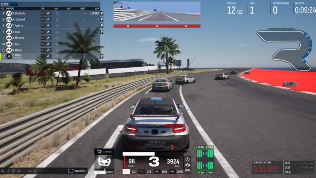 Rennsport AI stange pitlane exit