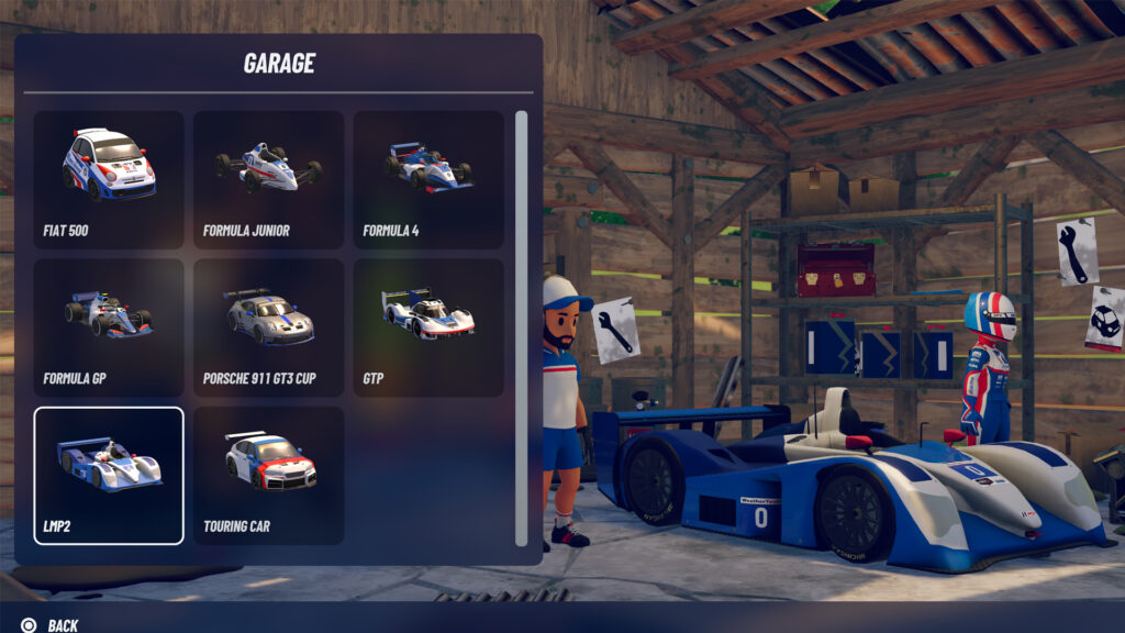 iRacing Arcade car select 02