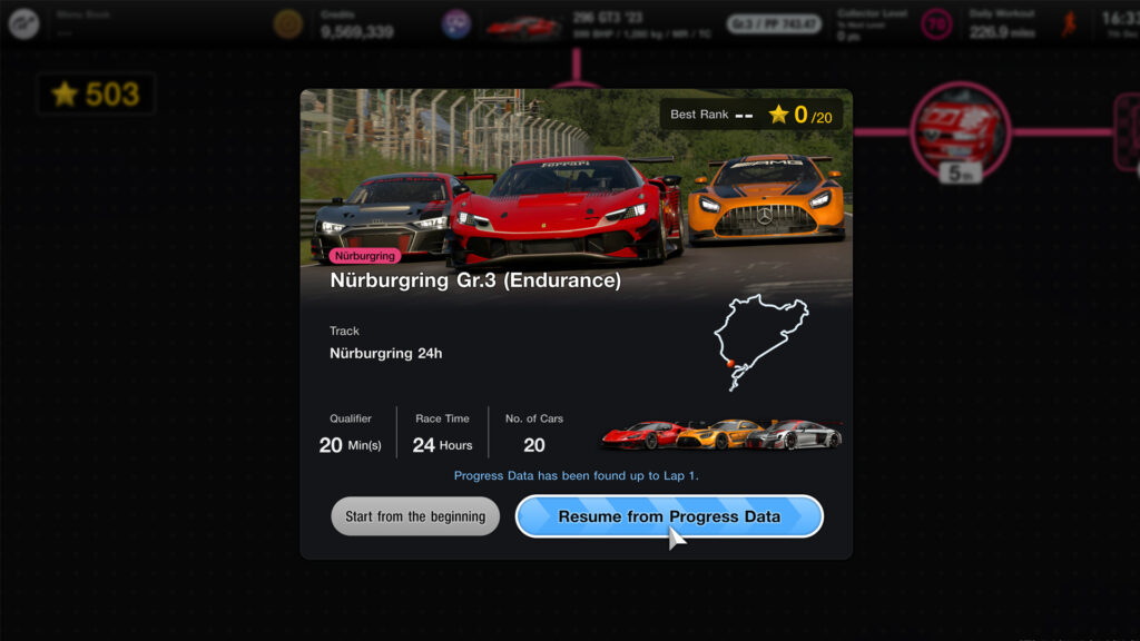 Gran Turismo 7 Power Pack Race Resume Save Endurance
