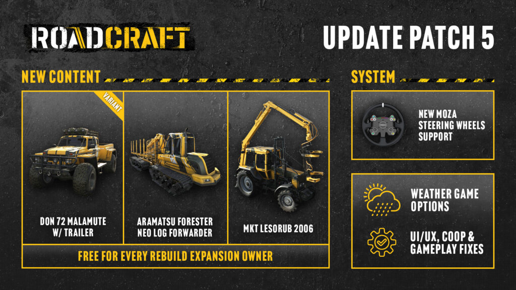 Delayed RoadCraft update adds Moza steering wheel support