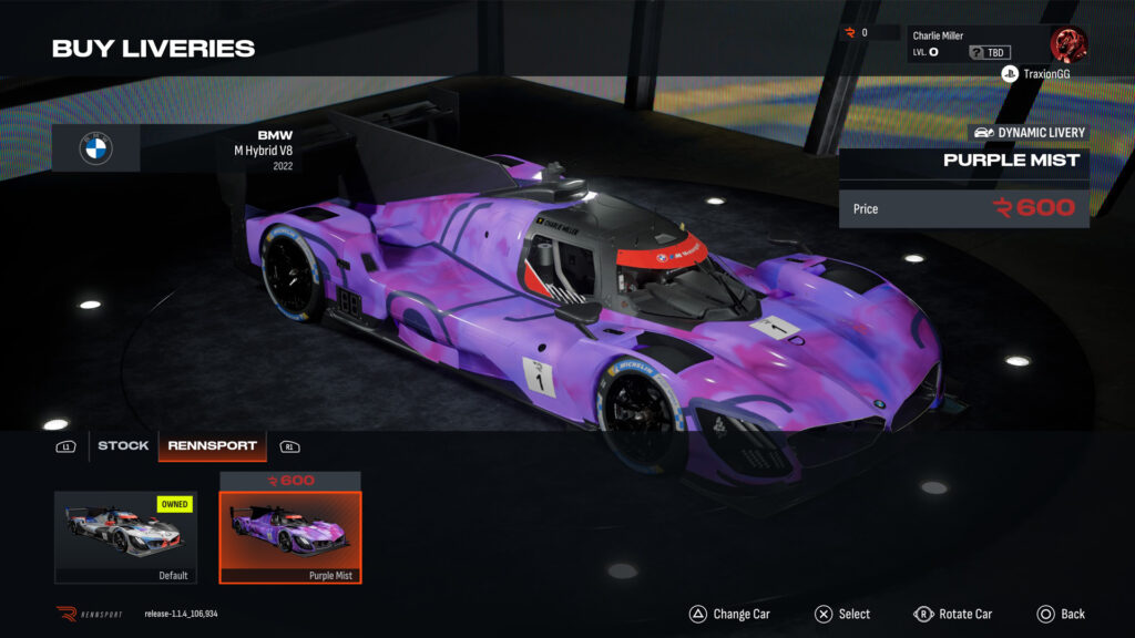 Rennsport livery price at launch