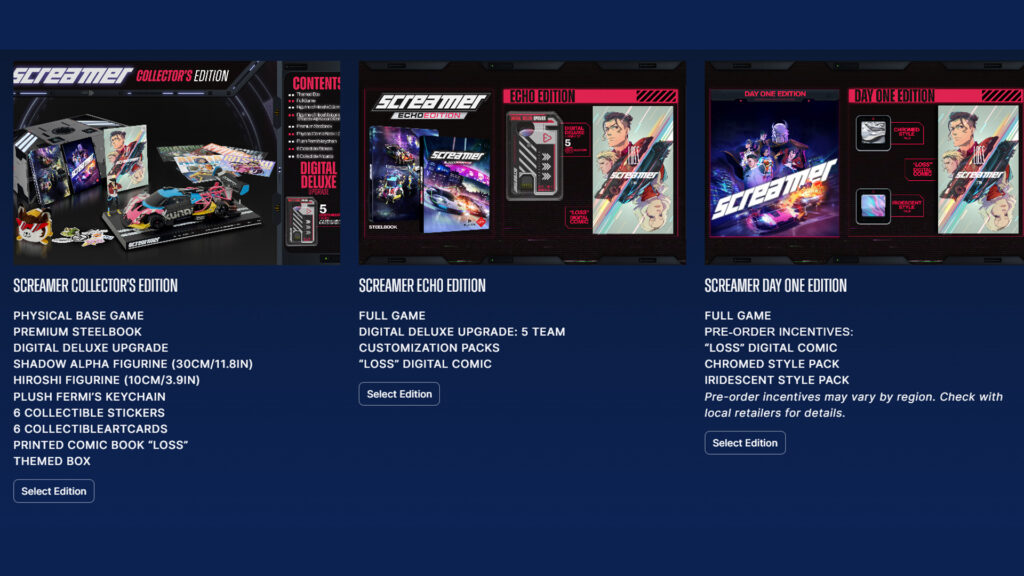 Screamer game editions