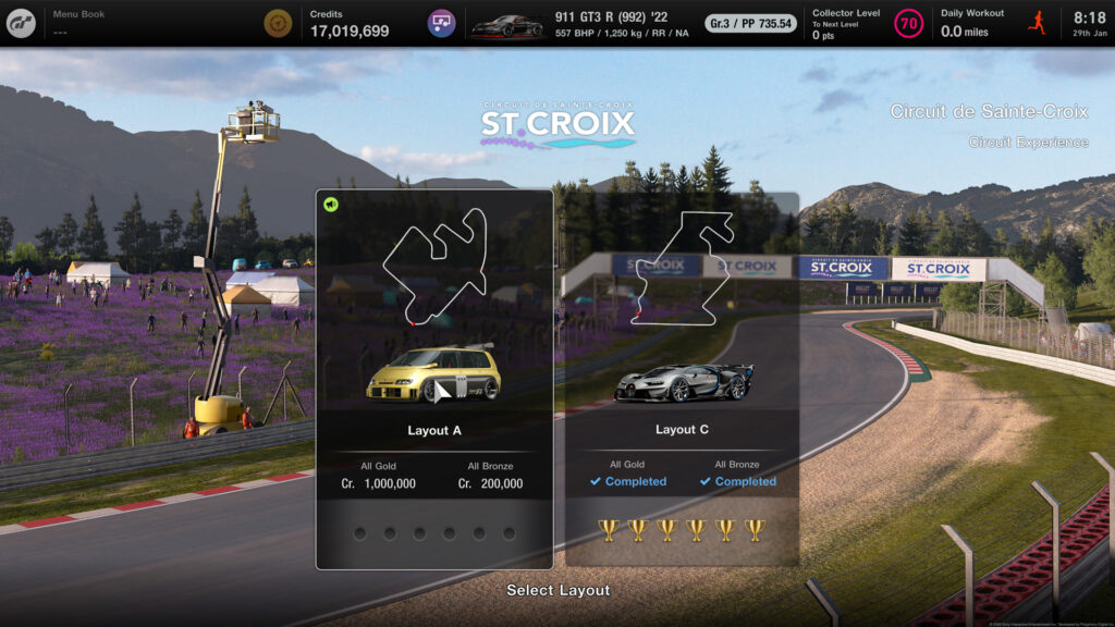 Gran Turismo 7 circuit experience jan 2026