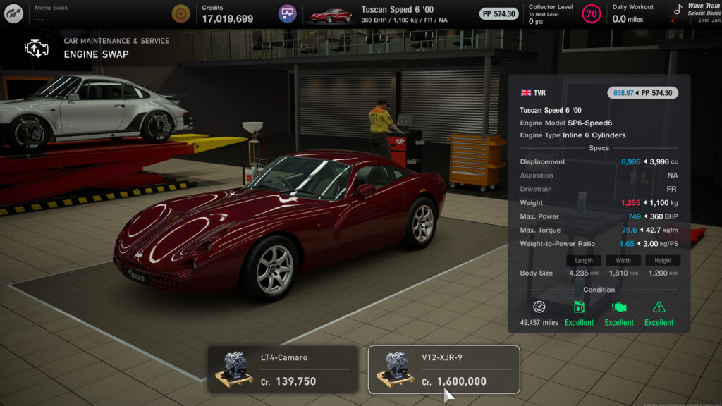 Gran Turismo 7 engine swap TVR 02