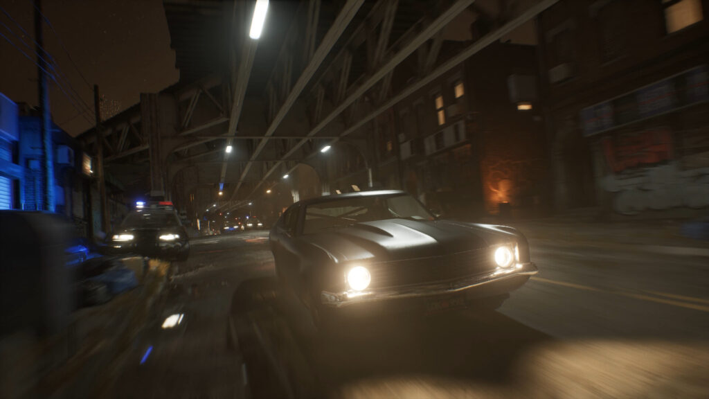 Samson screenshot car chase