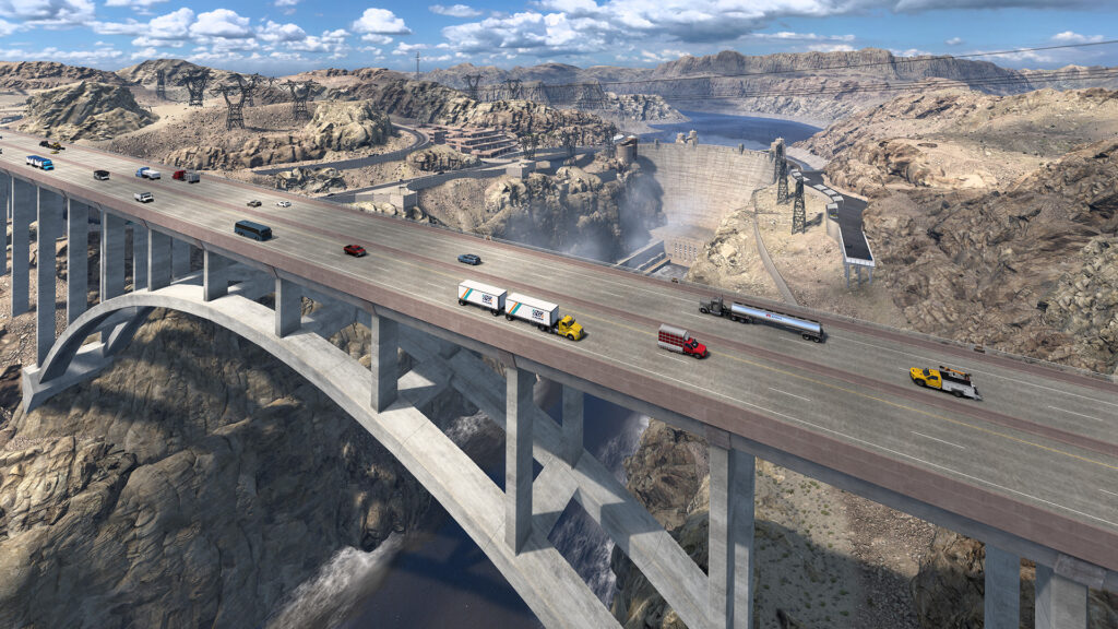 SCS Software, New American Truck Simulator update adds physics improvements and map updates