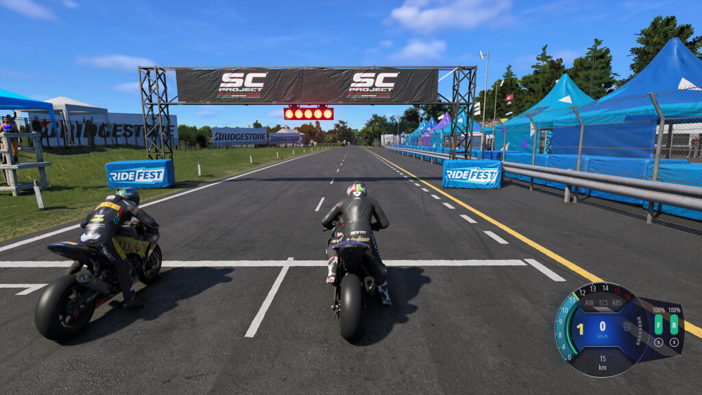 Ride 6 menus, Bridgestone Racing School