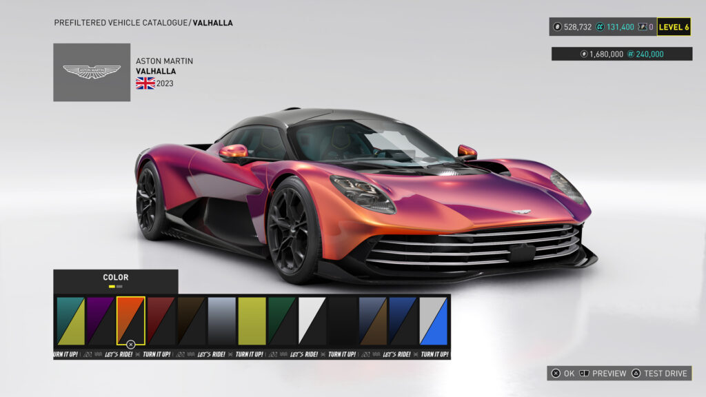 Aston Martin’s latest Valhalla now in The Crew Motorfest