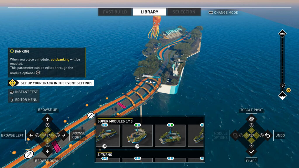 The Crew Motorfest track creator screenshot