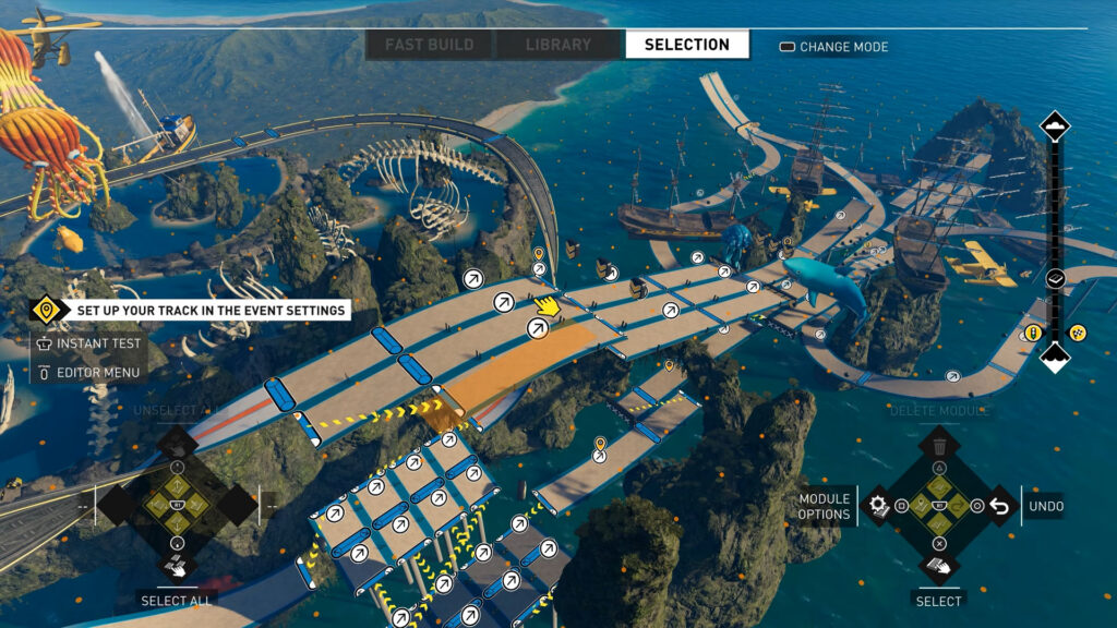 The Crew Motorfest track creator screenshot