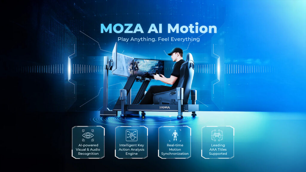HMA150, Moza unveils slimline four-axis motion platform
