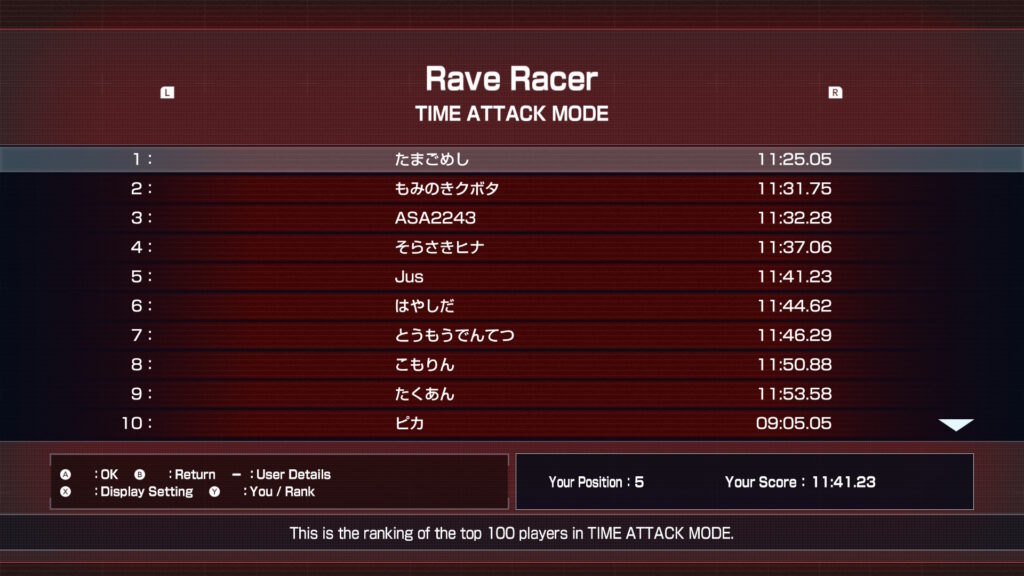 Rave Racer Arcade Archives