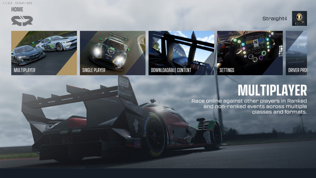 Project Motor Racing’s Update 2 UI