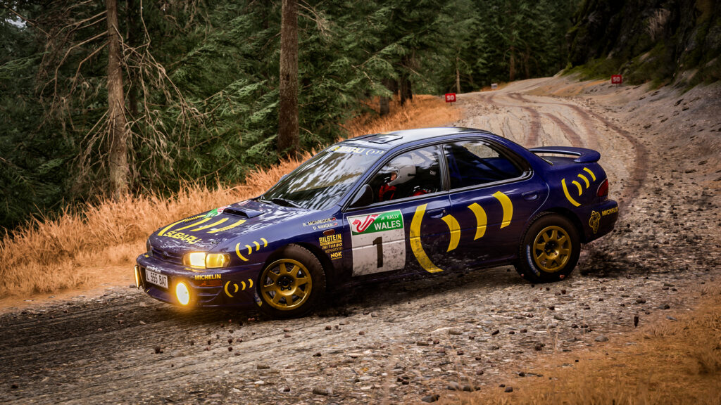 Subaru Impreza Group A, L555 BAT, Colin McRae, Rally Wales. Assetto Corsa Rally’s V0.4 build: Maxi attack
