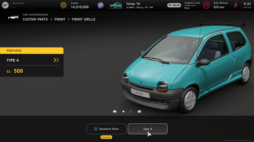 Gran Turismo 7 update 1.69 GT Auto Renault Twingo 2