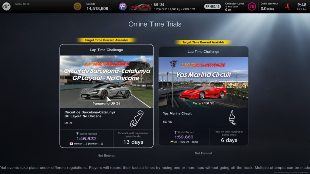 Gran Turismo 7 update 1.69 Yangwang U9 Time Trial