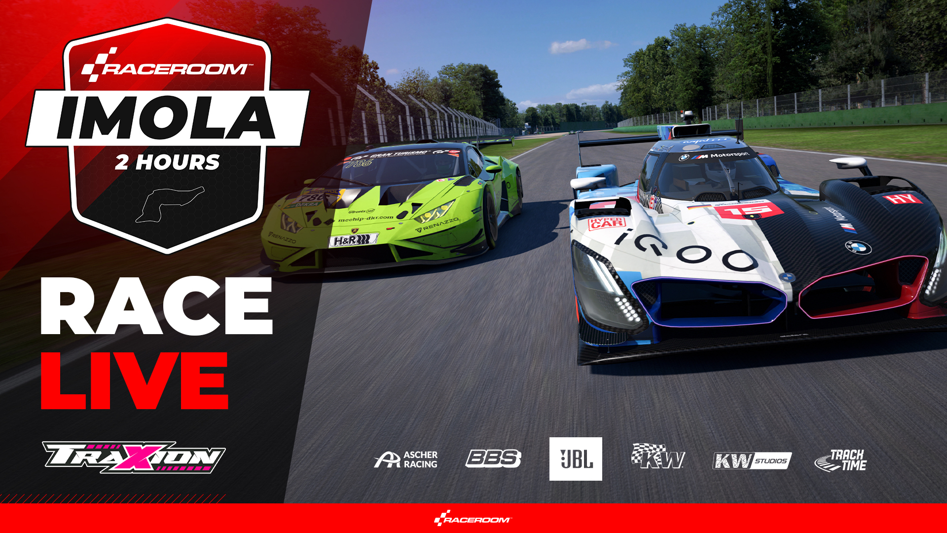 WATCH Live: RaceRoom’s Imola 2 Hours Special Event