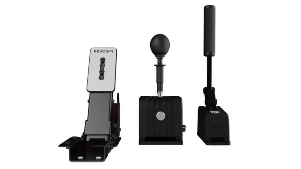 RS Pure Load Cell Handbrake, RS Pure Clutch Pedal, RS Pure Hybrid Shifter, Nacon’s Revosim ecosystem boosted by release of clutch pedal, handbrake and shifter peripherals